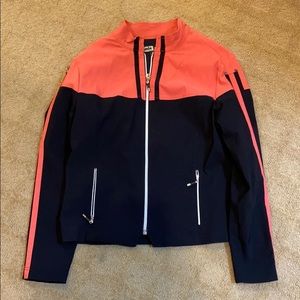 Jamie Sadock Coral/Navy ZIP up Jacket -medium